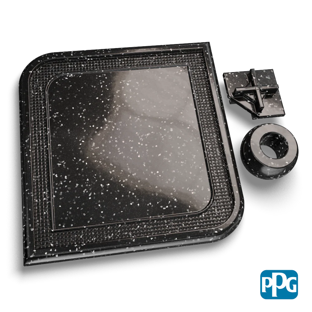 Black Starlight Powder Coating