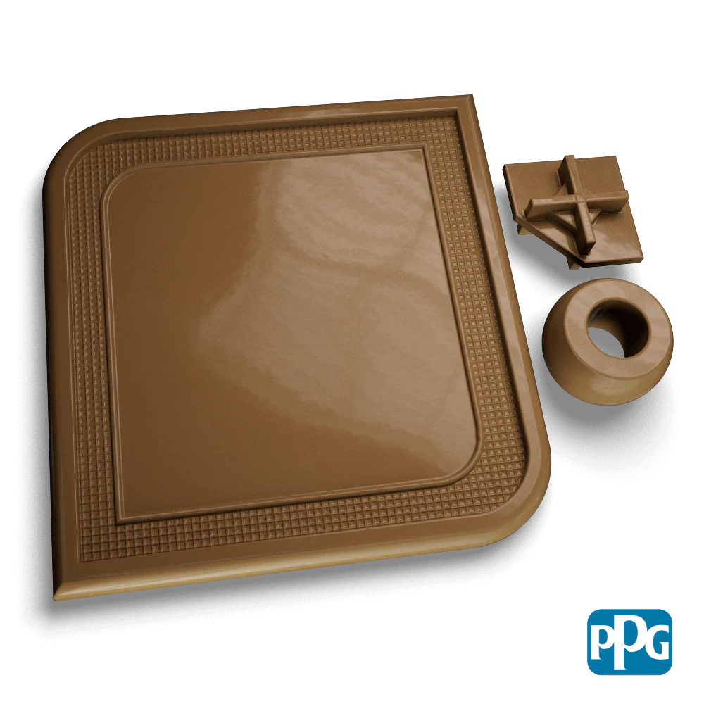 Small Batch PPG Powder Coatings RAL 7008 KHAKI GRAY