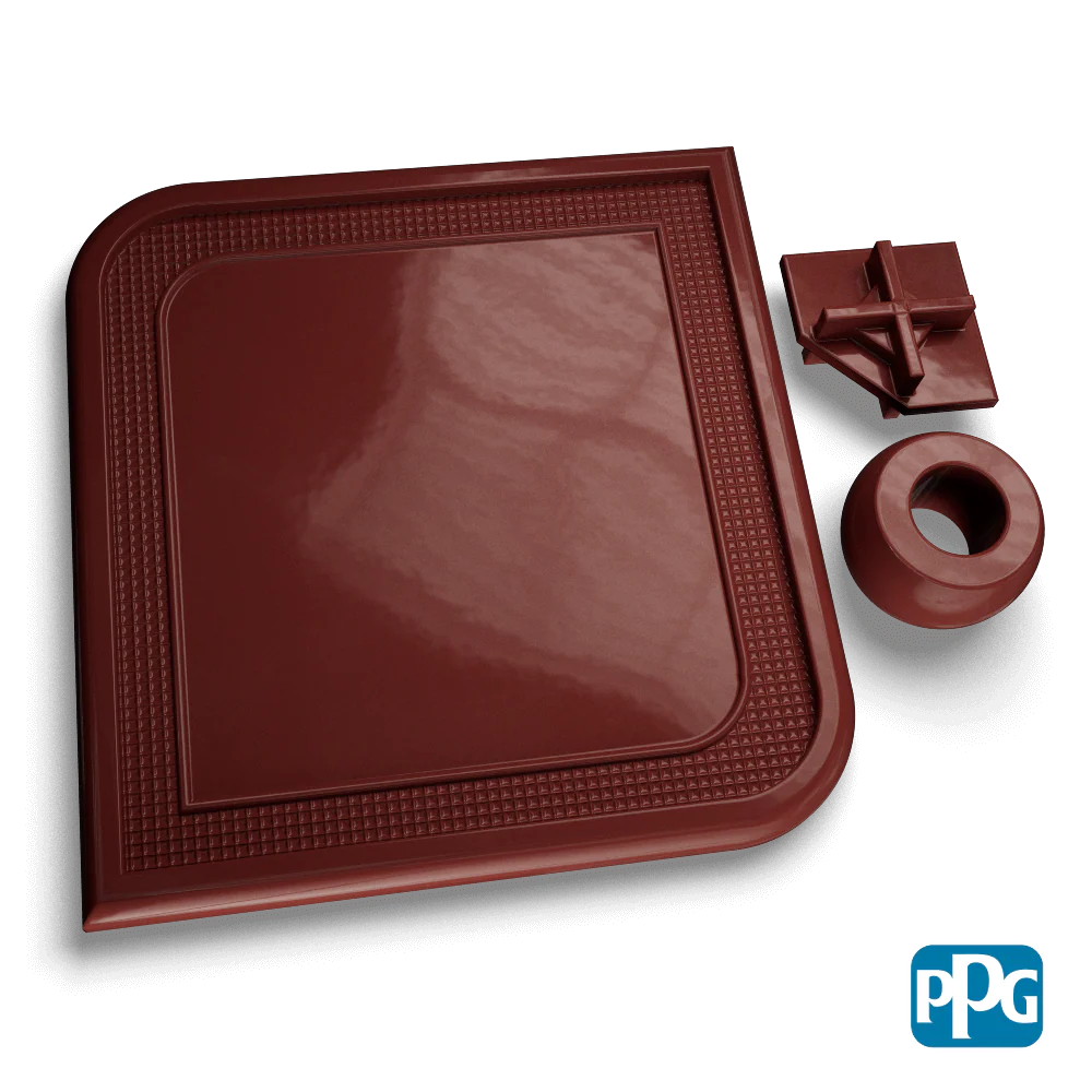 Small Batch PPG Powder Coatings RAL 8012 RED BROWN