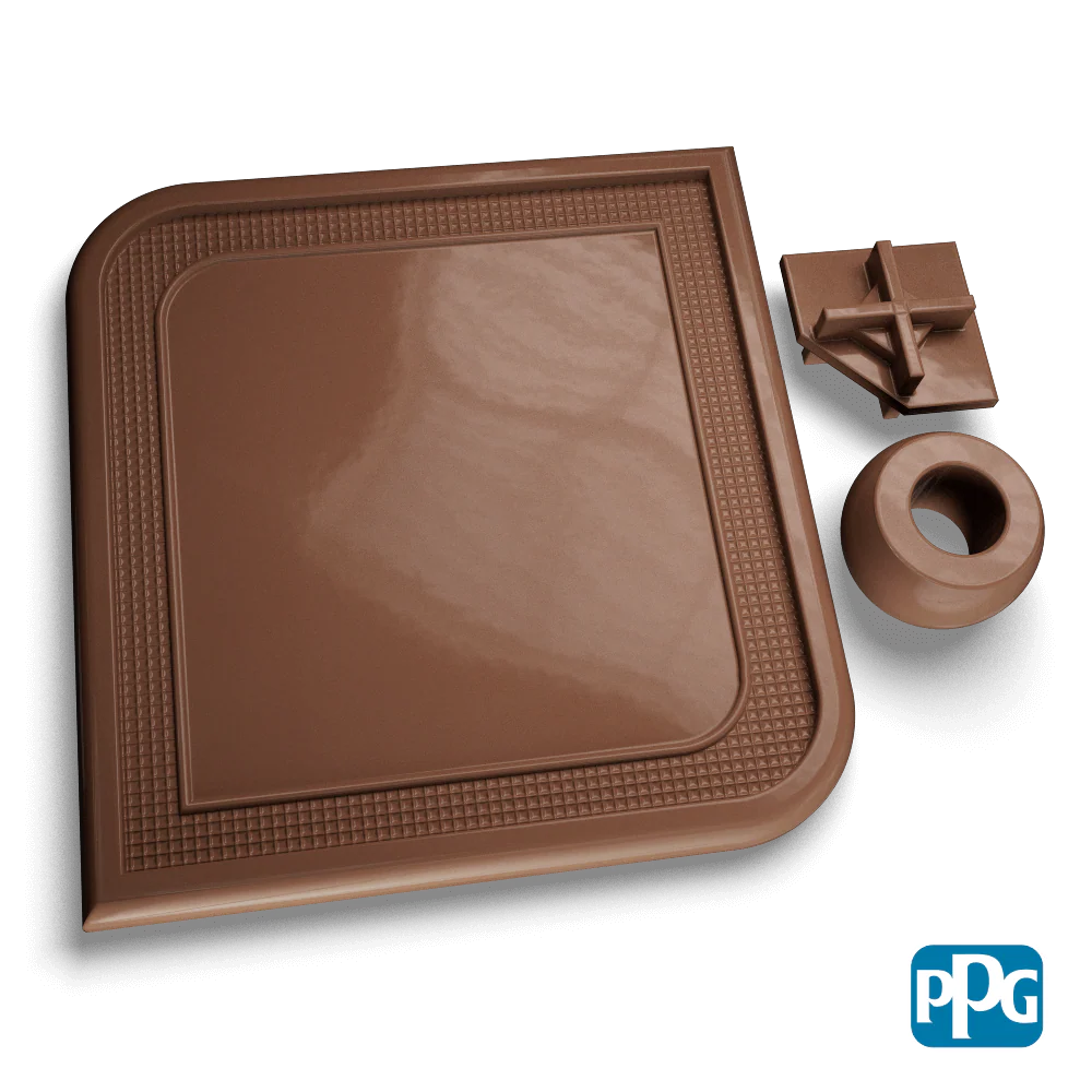 Small Batch PPG Powder Coatings RAL 8025 PALE BROWN AAMA 04