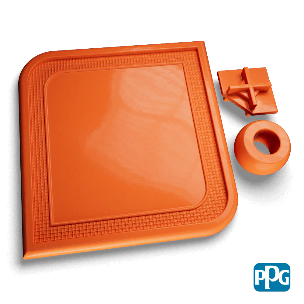 Small Batch PPG Powder Coatings RAL 2008 BRIGHT RED ORANGE