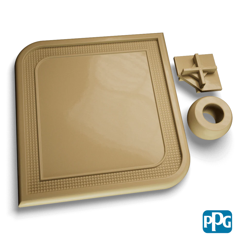 Small Batch PPG Powder Coatings RAL 1020 OLIVE YELLOW  AAMA 04