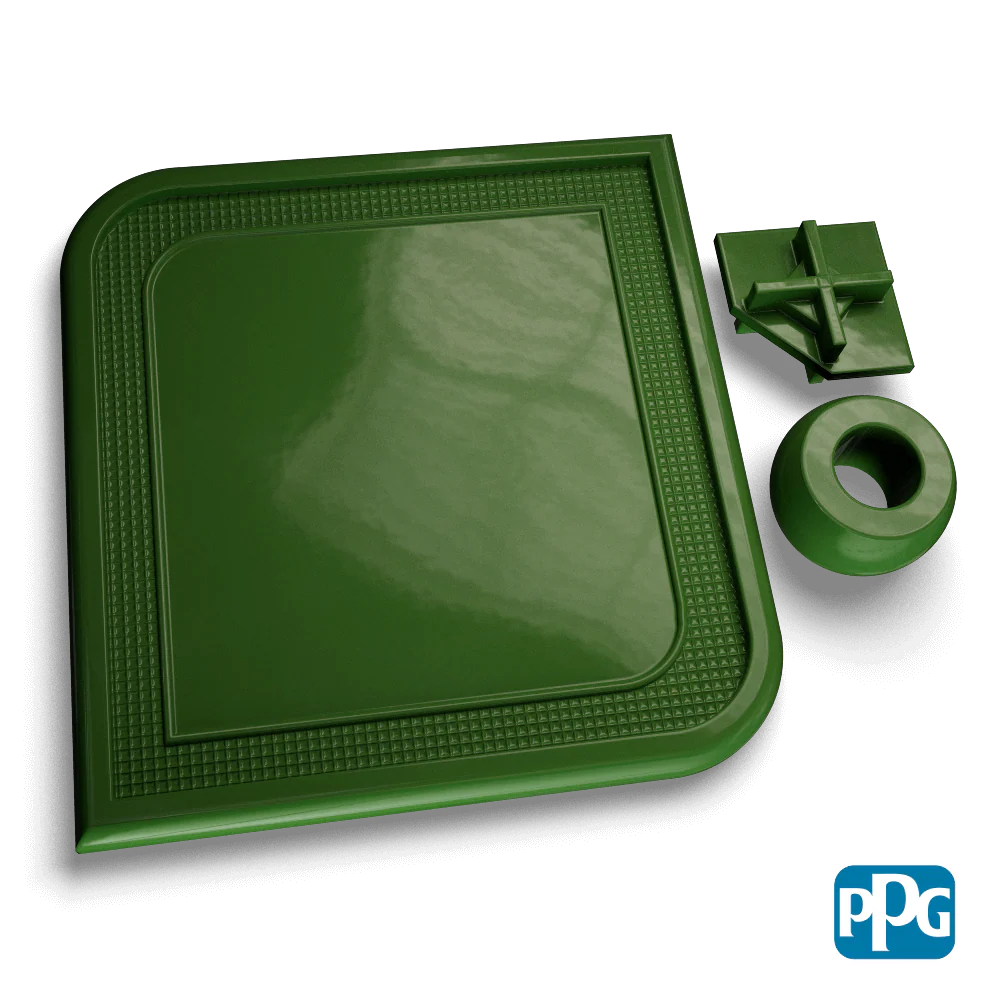 RAL 6002 LEAF GREEN Powder Coating