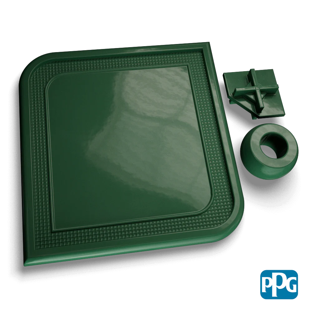 Small Batch PPG Powder Coatings RAL 6028 PINE GREEN AAMA 04