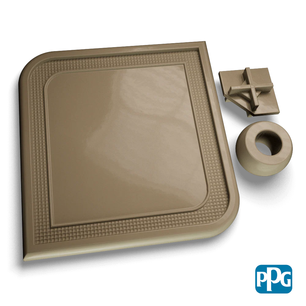 Small Batch PPG Powder Coatings RAL 7002 OLIVE GRAY