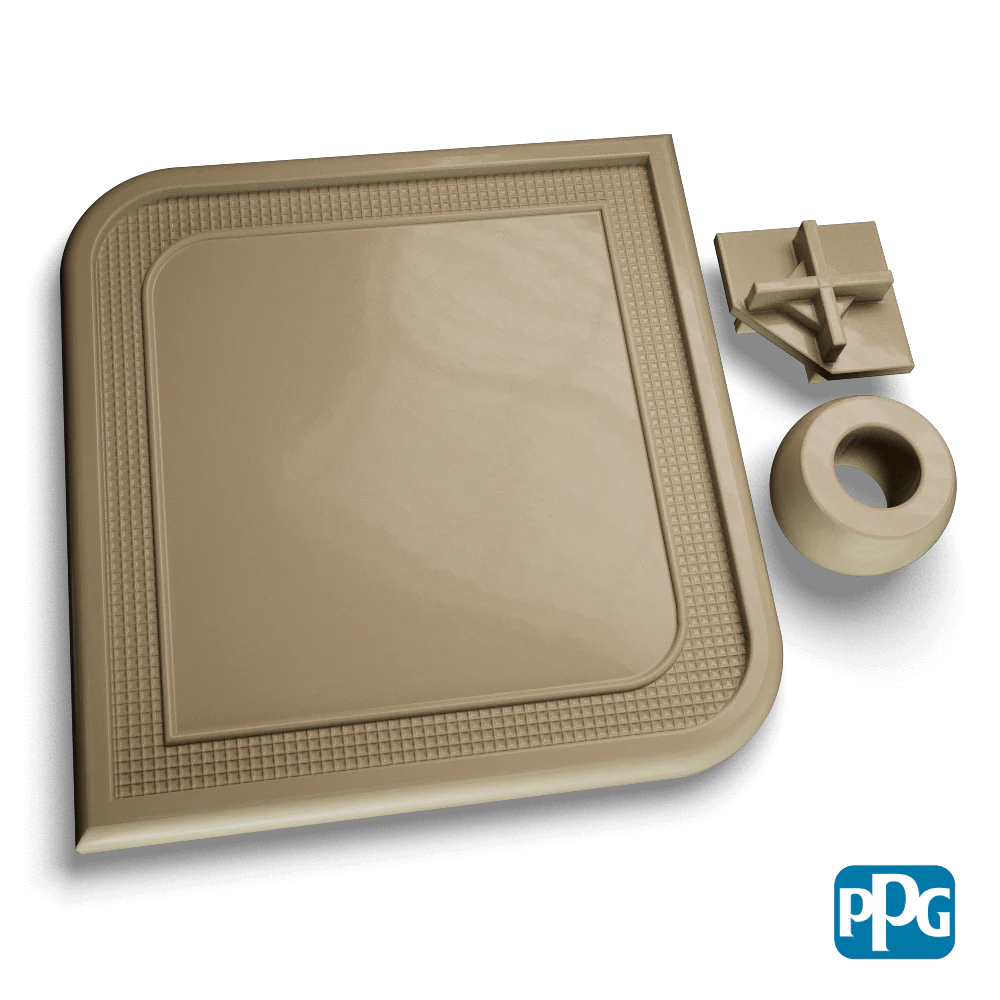 Small Batch PPG Powder Coatings RAL 7034 YELLOW GRAY