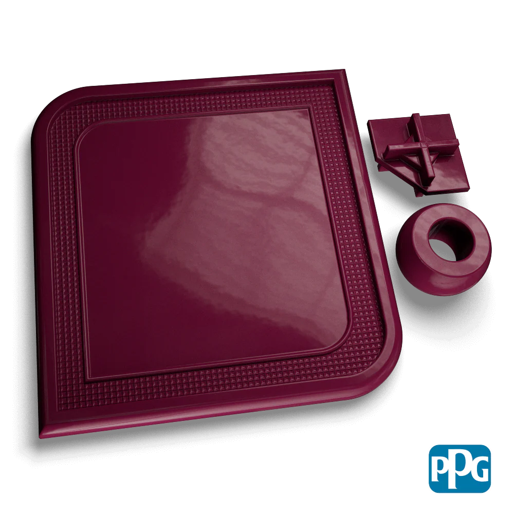 Small Batch PPG Powder Coatings RAL 4004 CLARET VIOLET