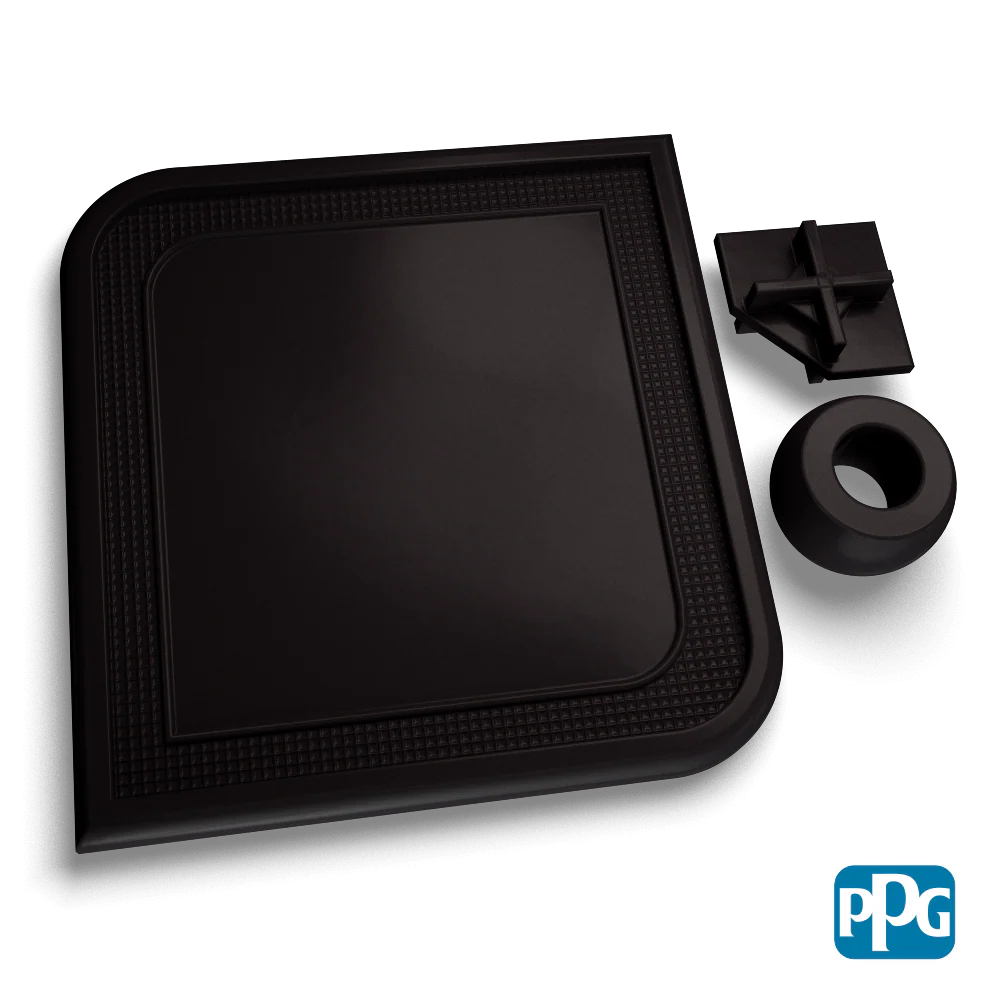 SOFTENED BLACK MATTE Powder Coating